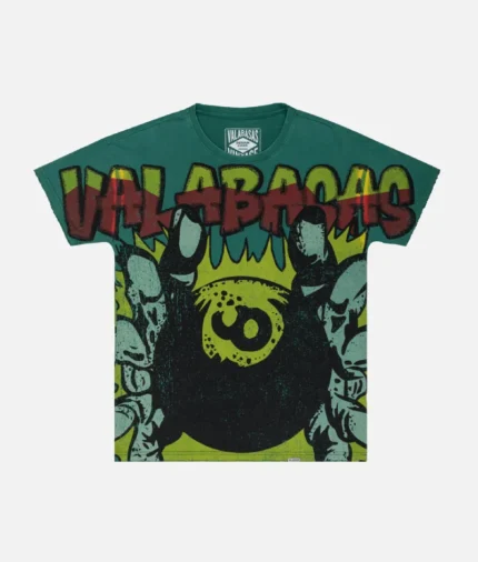 Valabasas 8Ball Vintage Grass Green T Shirt (1)