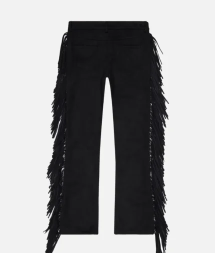 Valabasas Aviator Black Suede Stacked Jeans (1)