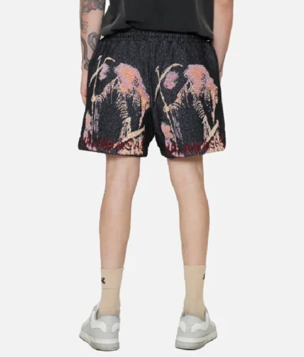 Valabasas Ghost Hands Black Tapestry Shorts (1)