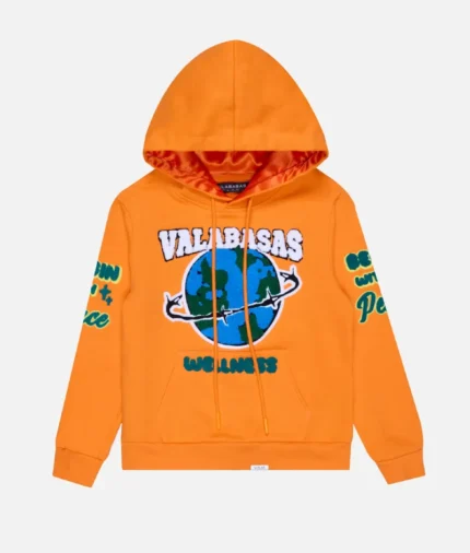 Valabasas Harmony Fleece Hoodie Orange (2)