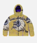 Valabasas Iq Yellow Tapestry Puffer Jacket (2)