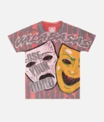 Valabasas Laugh Now Vintage Red T Shirt (2)