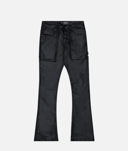 Valabasas Noir Black Stacked Flare Jean (2)